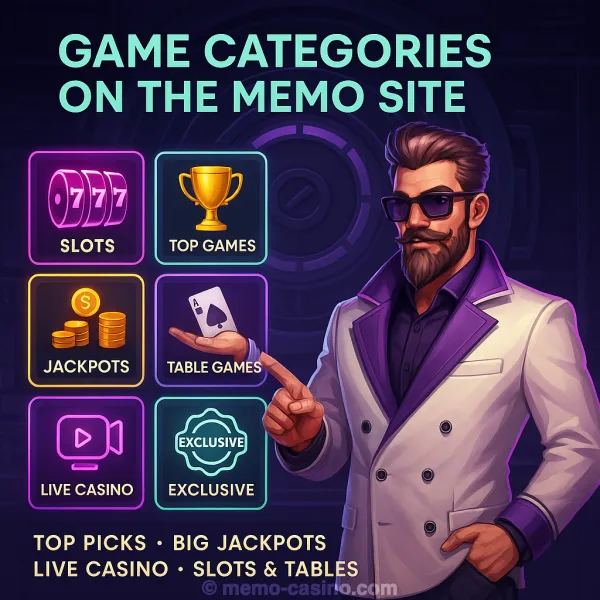 Game Categories on the Memo Site
