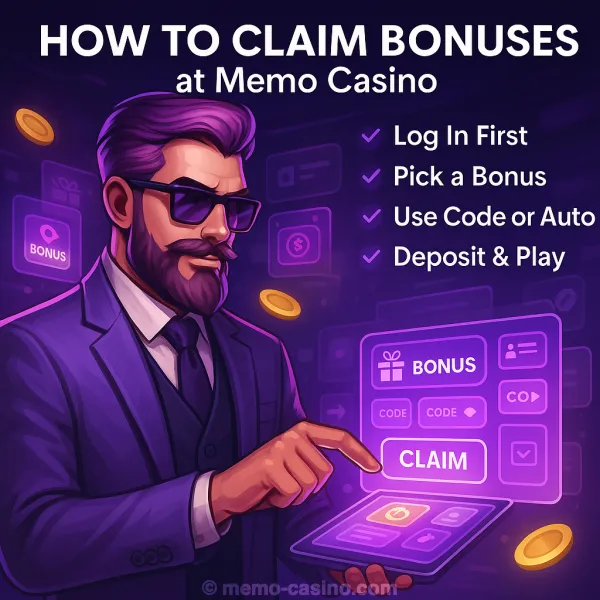 How to Claim Bonuses at Memo Casino